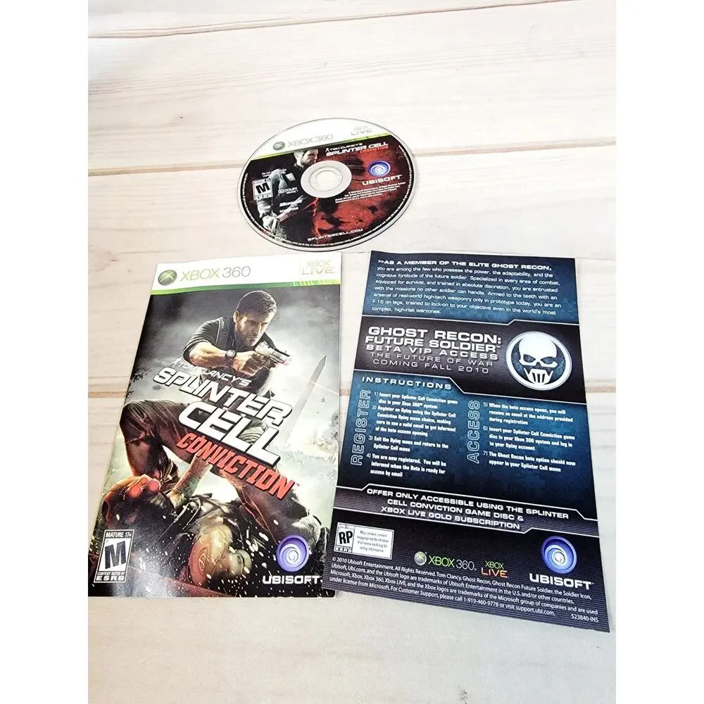 Tom Clancy's Ghost Recon Advanced Warfighter 1 & Splinter Cell Xbox 360 CIB